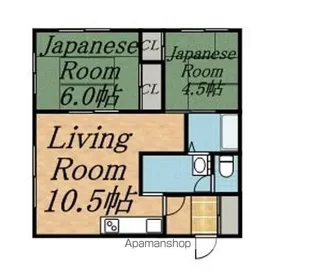メゾン美樹A【1階】の間取り