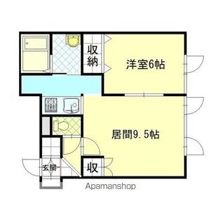 グランピアTOKO3.1【1階】の間取り