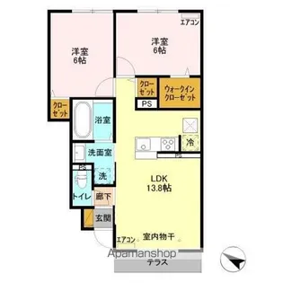 フォレヴィラージュ B【1階】の間取り