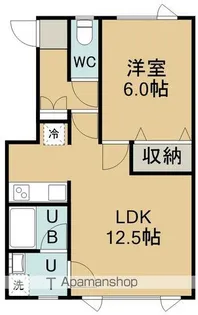 メゾンアイリスB【101号室】の間取り