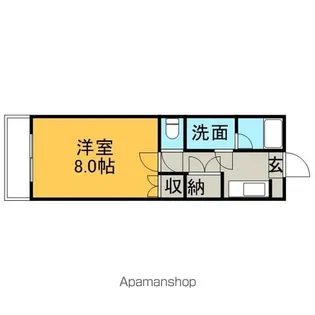 朝風館【305号室】の間取り