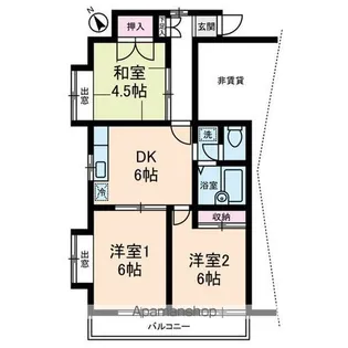 東京都練馬区向山4丁目【アパート】の間取り