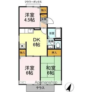 ロイヤルタウン泉 C【1階】の間取り