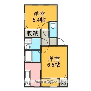 トワイライト扇が丘【101号室】の間取り