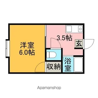 ブルーハイツA・B【2階】の間取り