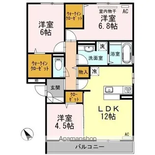 コンフォール【3階】の間取り