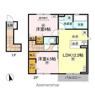 マーメゾン新福【2階】の間取り