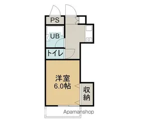SAIJO独身館【4階】の間取り