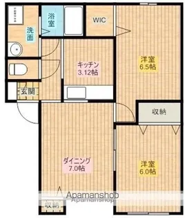 ソレイアードⅢ【1階】の間取り