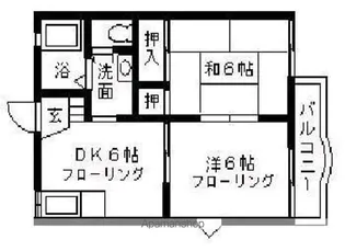 ボヌール・ブン弥生【2階】の間取り