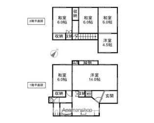 山形県鶴岡市切添町【一戸建】の間取り