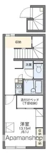 レオパレスこぶしの里 北六甲【2階】の間取り