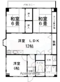 ガーデンハイツ田島【3階】の間取り