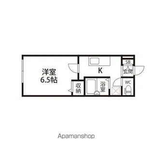キャラウェイワカバ【101号室】の間取り
