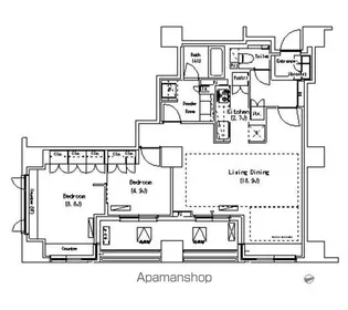 パークアクシス代官山【8階】の間取り