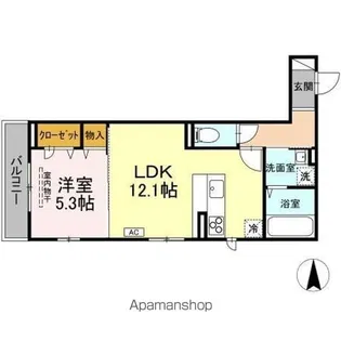 アコリエンテ【3階】の間取り