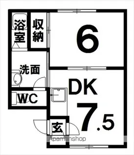 コーポグローバル【2階】の間取り