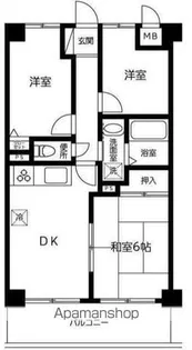 リヴェールさがみ野【1階】の間取り