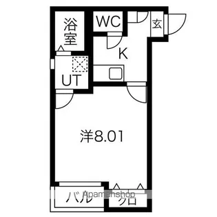 ルシェ・ド・クレミュ【205号室】の間取り