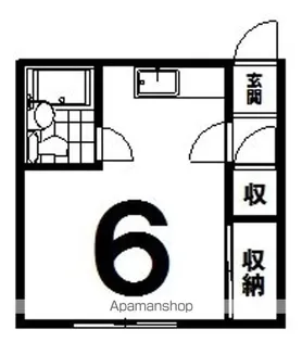 1Rの間取り画像