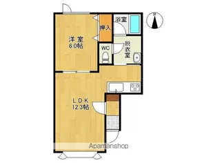 レジデンスB【102号室】の間取り