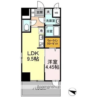 GRAN CRAB【4階】の間取り