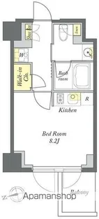 プライムメゾン清澄白河【3階】の間取り