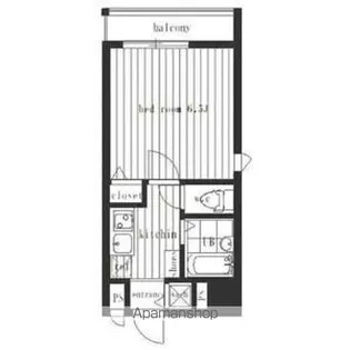 CYNTHIA FOURーD HATAGAYA【4階】の間取り