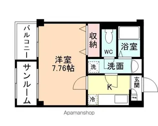 プリズム婦中Ⅰ【305号室】の間取り