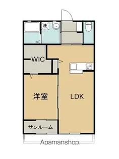 コーヌコピア【1階】の間取り