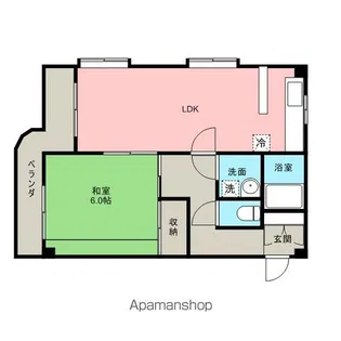 ドミノ上小マンション【3階】の間取り