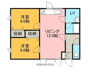 クリエートⅡ【2階】の間取り