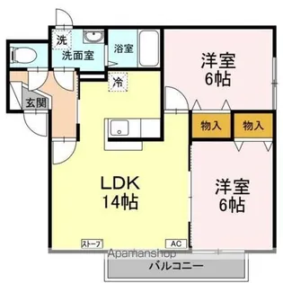 グランメールキヨミ【2階】の間取り
