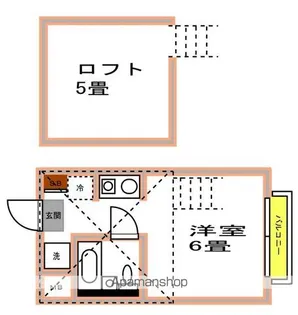 ノーブルイズミ【303号室】の間取り