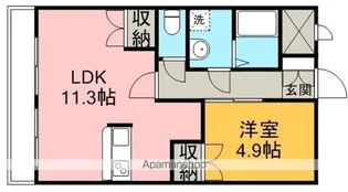 エスポワール(関間)【3階】の間取り