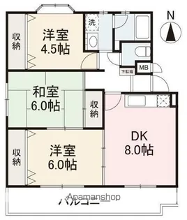 リッチアイランドⅡ【2階】の間取り