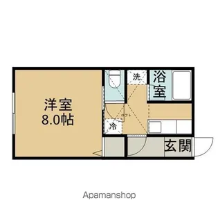 レジデンスD【203号室】の間取り