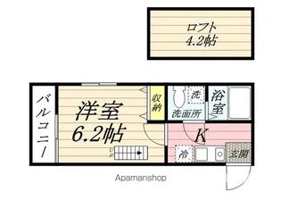 エスパシオ横浜鶴見【2階】の間取り