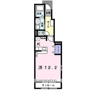 ハイレーク コスモΑ【101号室】の間取り