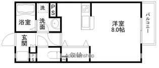 ベアグラス【208号室】の間取り