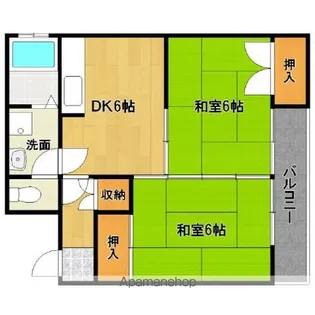 山崎ビル【101号室】の間取り