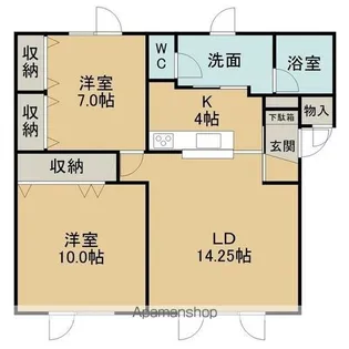アルファ・6【2階】の間取り