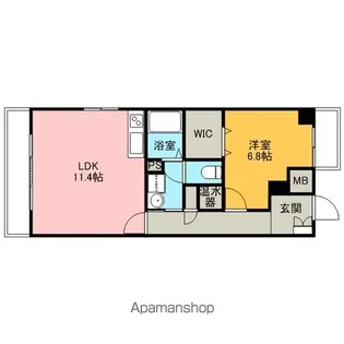 コースマスYM【103号室】の間取り