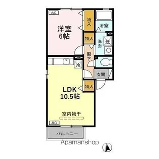 メゾン・クレール AB【2階】の間取り