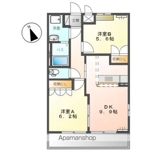 ティー・エム・ラドゥール【2階】の間取り