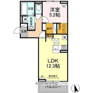 サンセール問屋町【1階】の間取り