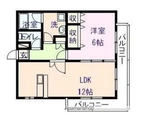 TPCⅡ【102号室】の間取り