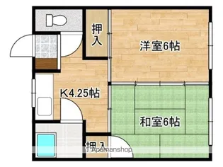 嵯峨野ハイツ【3階】の間取り