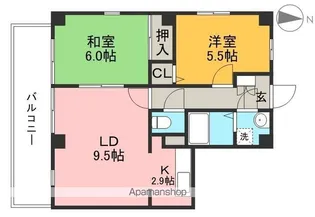フォブール高須【2階】の間取り
