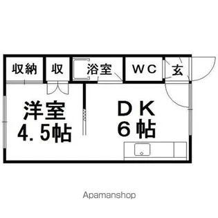 コーポ舞【103号室】の間取り